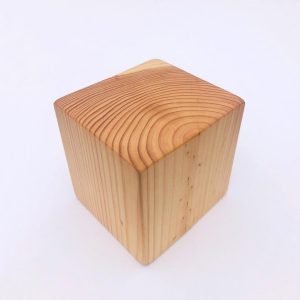 9x9x9cm Pine Wood Display Blocks x 4pcs