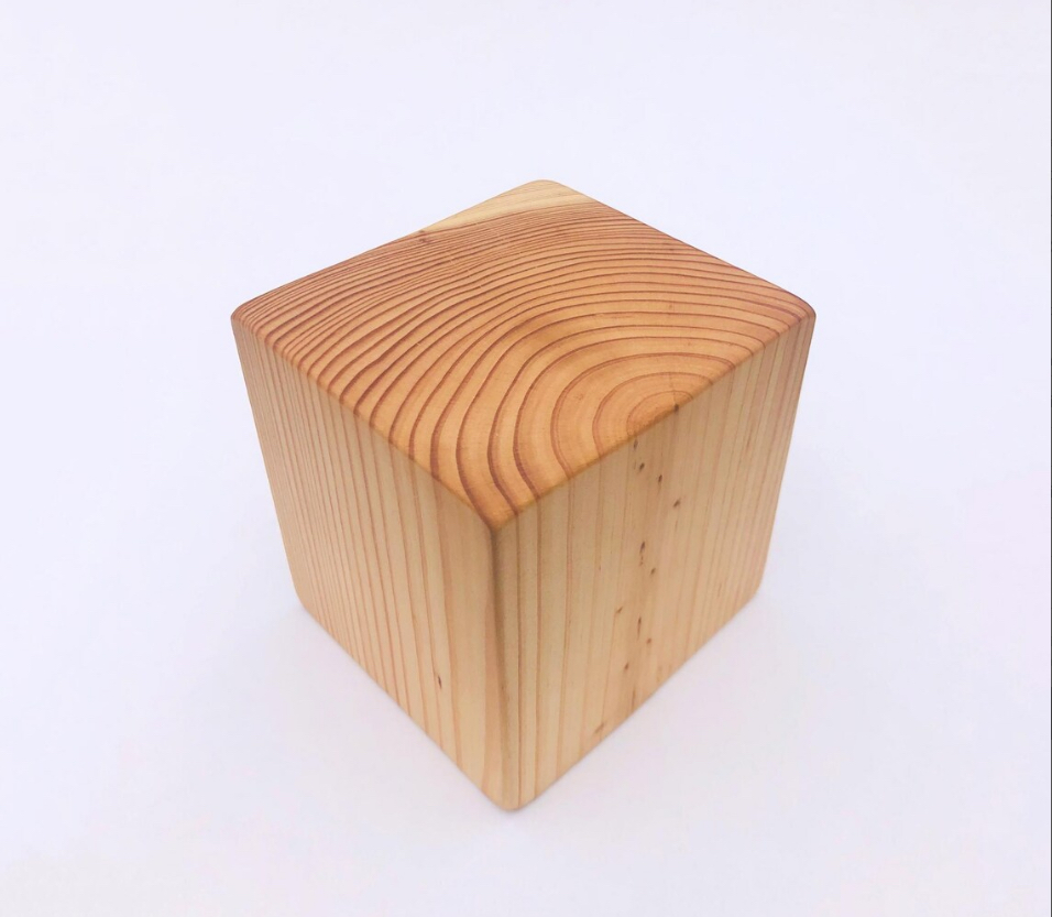 9x9x9cm Pine Wood Display Blocks x 4pcs